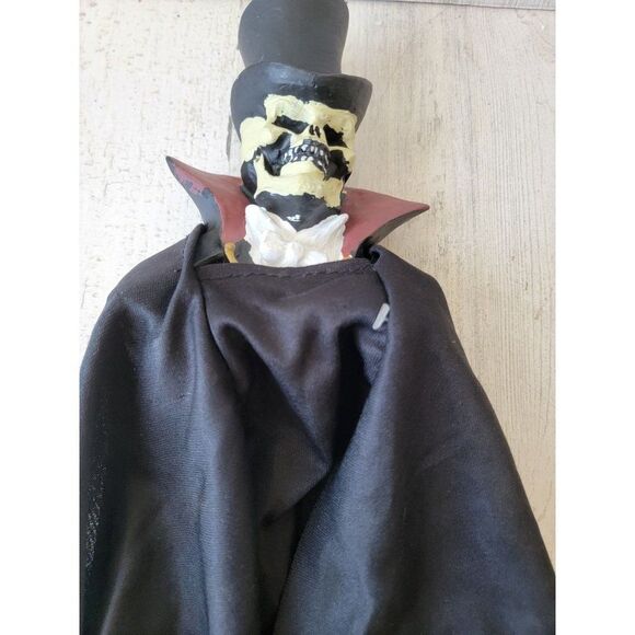 Vintage phantom opera paper magic hanging mini skeleton suit top hat Halloween p - Picture 4 of 8